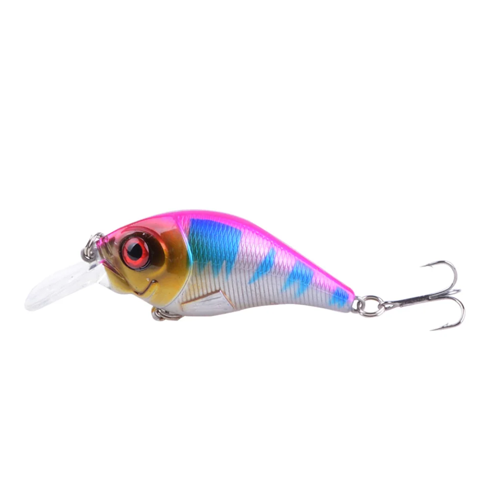 

1pcs 7.5cm 12g Hard VIB Lures Fishing Minnow Bait Treble Hooks Sinking Crankbait Wobblers Fishing Tackle 3DEyes