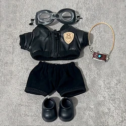 Labubu Trendy Baby Clothes and Stylish Leather Jacket Top Suit (5pcs)