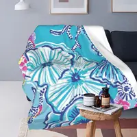 Lily Pulitzer Blanket Flannel Multi-function Throw Blankets Sofa Throw Blanket For Couch Bedding Outdoor Throws Bedspread Quilt 1