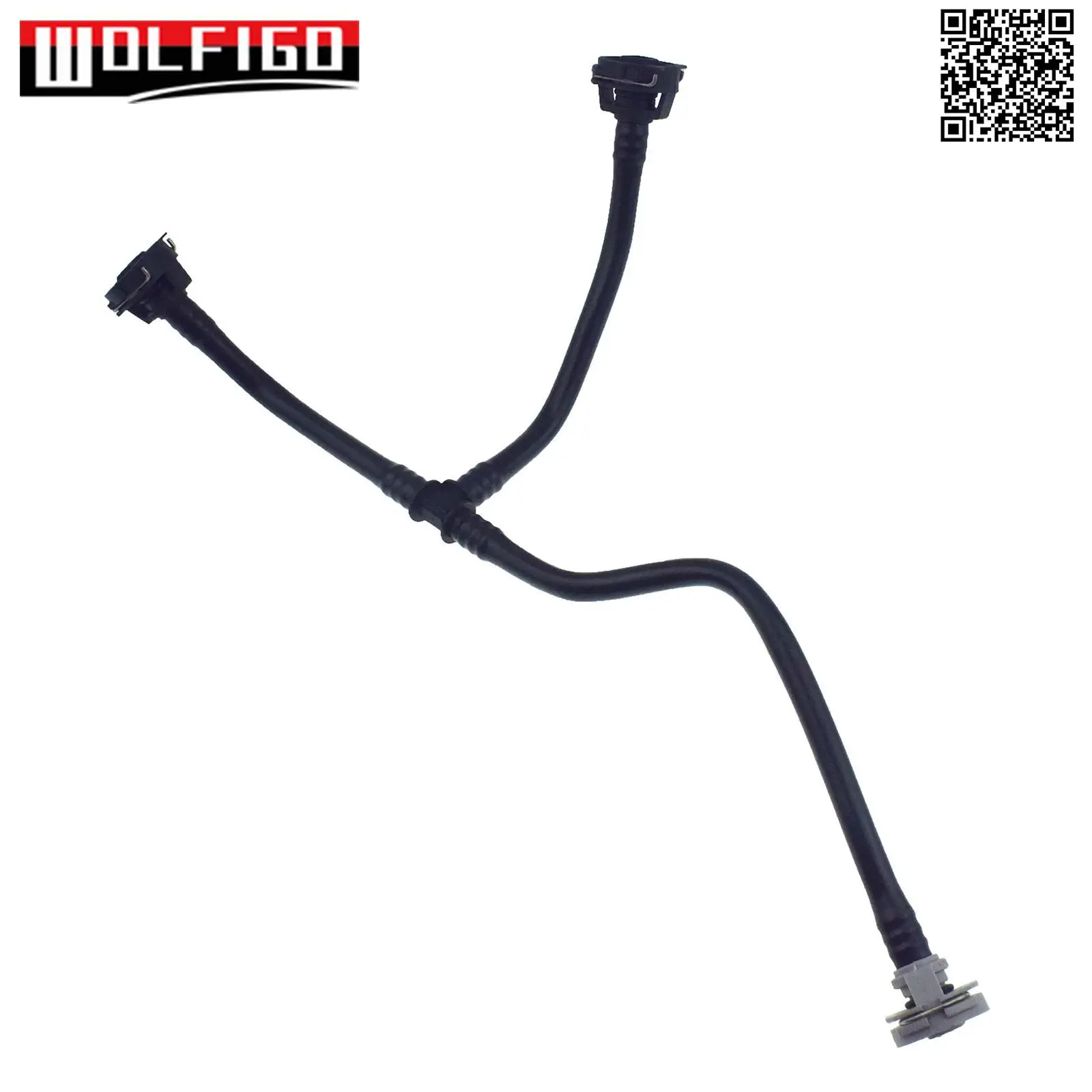 For Audi Q5 2.0L 80A121081S Coolant Expansion Tank Hose Line Pipe, Overflow Hose 80A 121 081 S, hose clamps