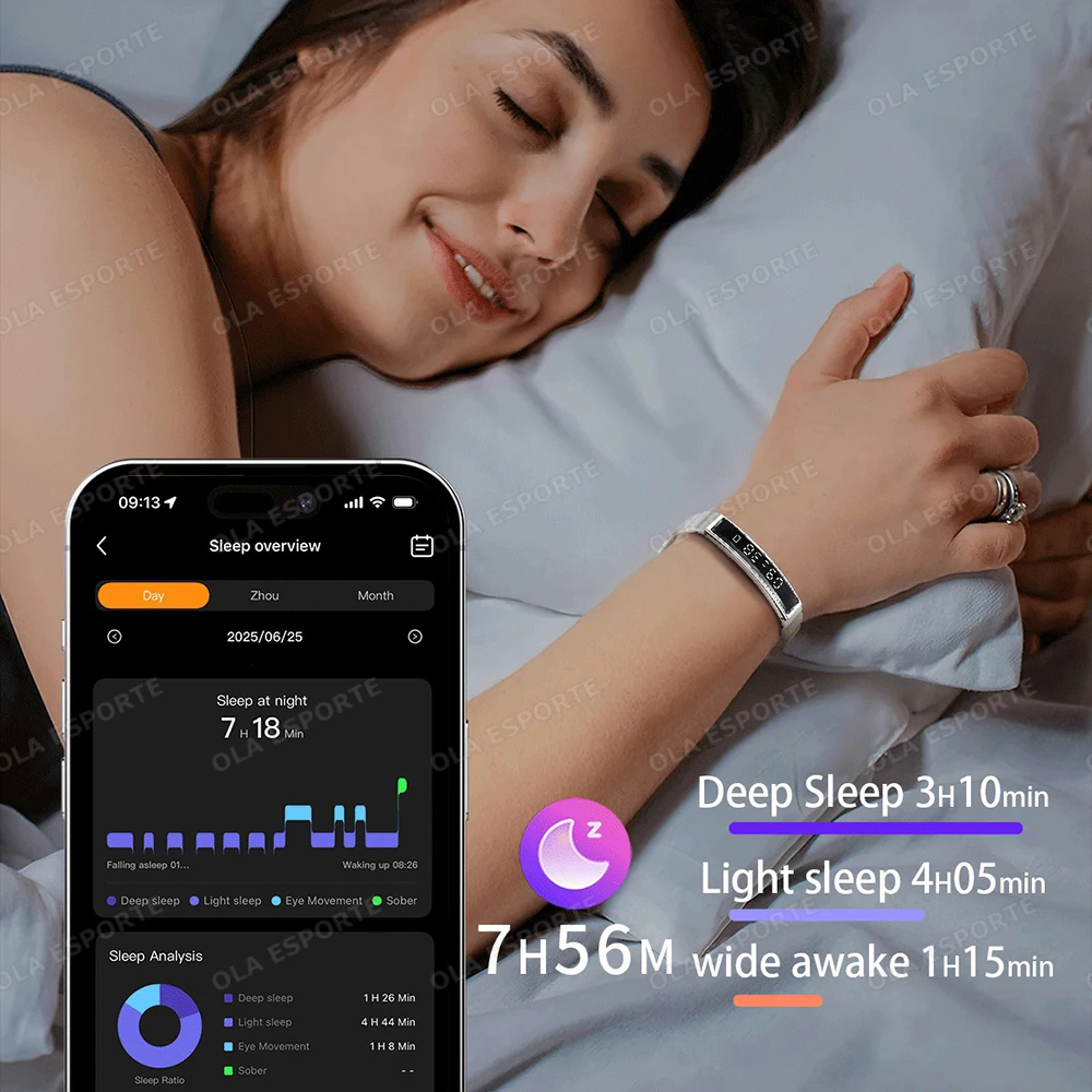 Nuovo Smartwatch 2026 con Pedometro, Braccialetto Intelligente per la Salute Femminile, Controllo Gestuale, Impermeabile, Monitoraggio Frequenza Cardiaca e Sonno - immagine 5