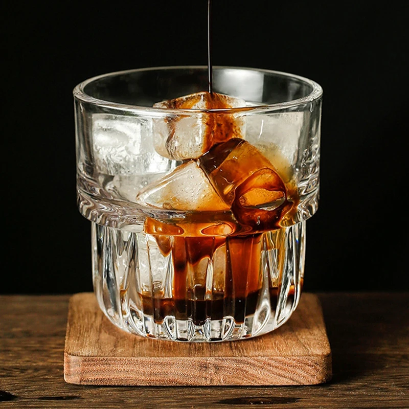 أكواب كريستال شفافة زجاجية للبيع بالجملة حليب وعصي...