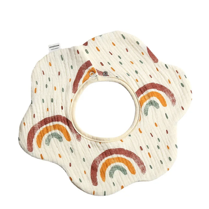 

Baby Bibs For Girl And Boy Cotton 6 Layers Gauze Bib Baby Drool Towel 360 Degrees Rotatable Anti-spit-up Bib Baby Drool Bib
