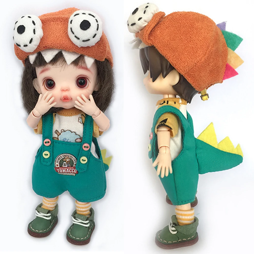 New Ob11 Doll Dinosaur Suit Dolls Animal Monster Cute General Clothing Per Ymy, Penny, Obitsu11, Mollys 1/12 Bjd Doll