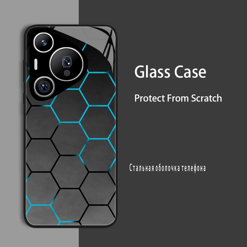 Enhanced Shockproof Tempered Glass Case Cover for Huawei Pura 70 Series