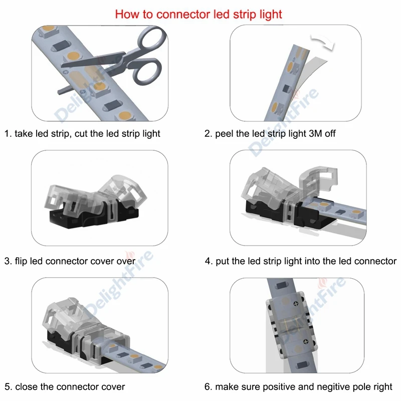 LED Connectors 2/3/4/5/6 Pin for SMD 5050 RGB RGBW RGBWW CCT WS2812B Strip Wire Connection Splice,led strip connectors,led connectors,wire connector terminals,wire connector,electrical connectors,electrical connector,cable connector