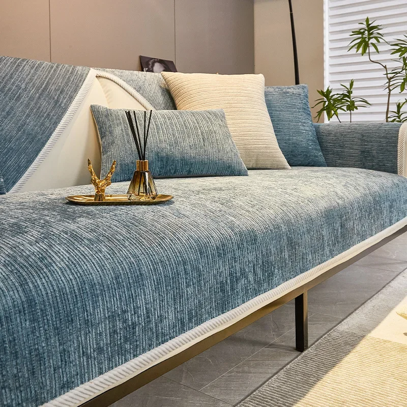 New All Inclusive Chenille Sofa Cushion Hot Selling All-season Universal Sofa Cover Simple Sofa Cover, Cloth Towel, Cushion 4