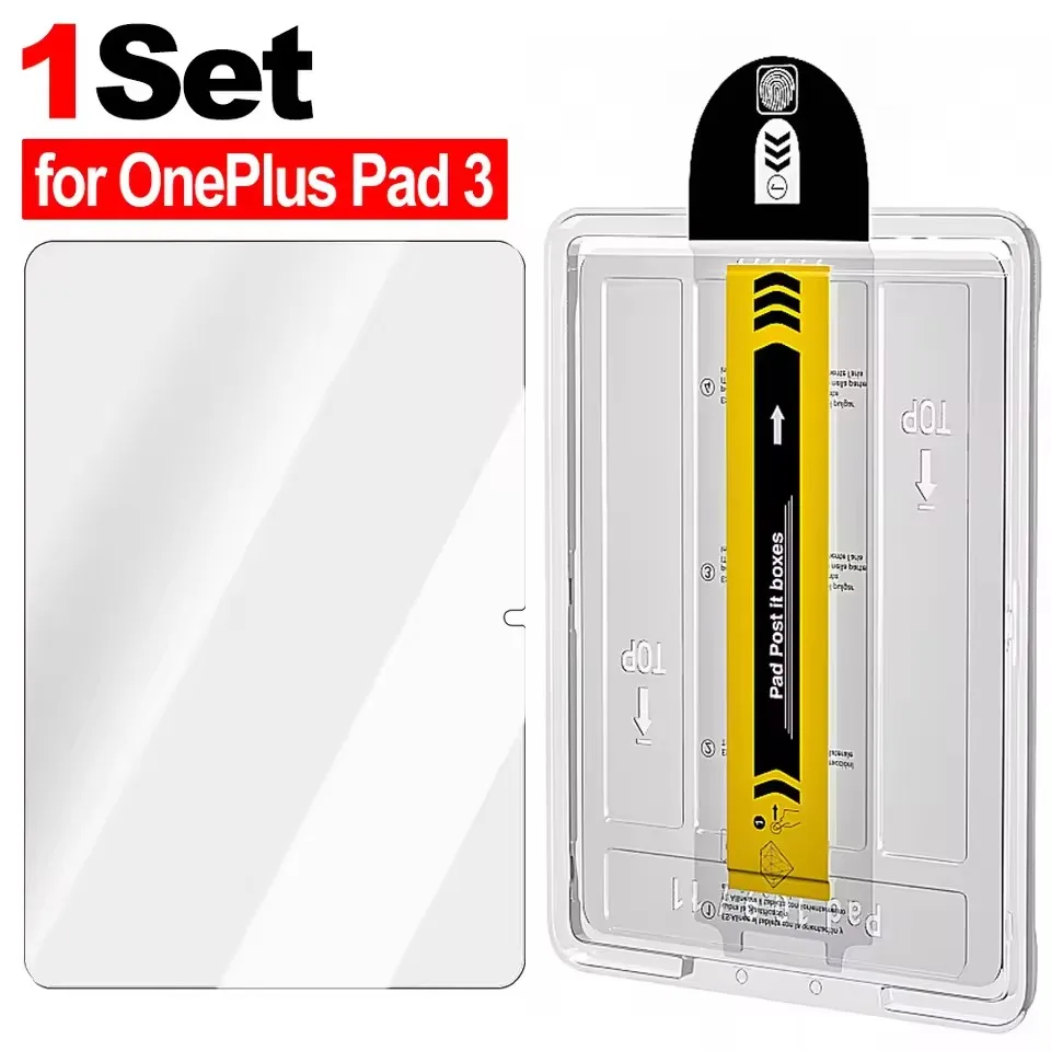 Easy Install Screen Protector for OnePlus Pad 3 13.2 Inch Tempered Glass Films Full Coverage Anti Scratch Film for OnePlus Pad3