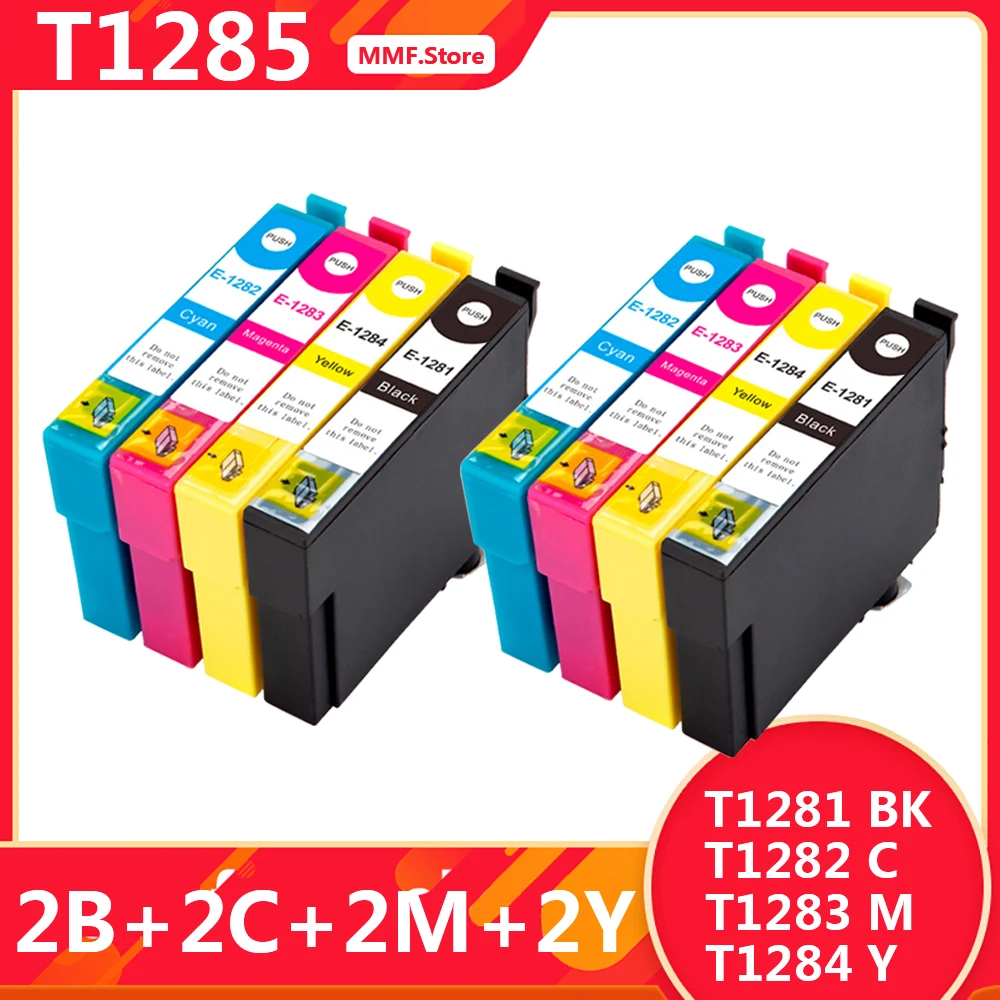 T1285 Multipack 128Xl Compatibile Per Epson T1283 T1281 T1282 T1284 Stilo Sx125 Inchiostro Sx235W Inchiostro Sx425W Inchiostro S22 Sx125 Sx130 Sx430W