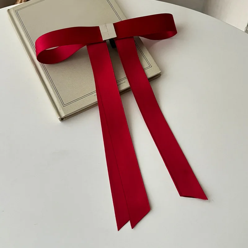 Stoff-Haarspangen mit Schleife für Damen, Süße Rosa Band-Haarklammern, Französisch-Elegante Magnetische Haaraccessoires für Partys und Dates, Neu M – Detail 6