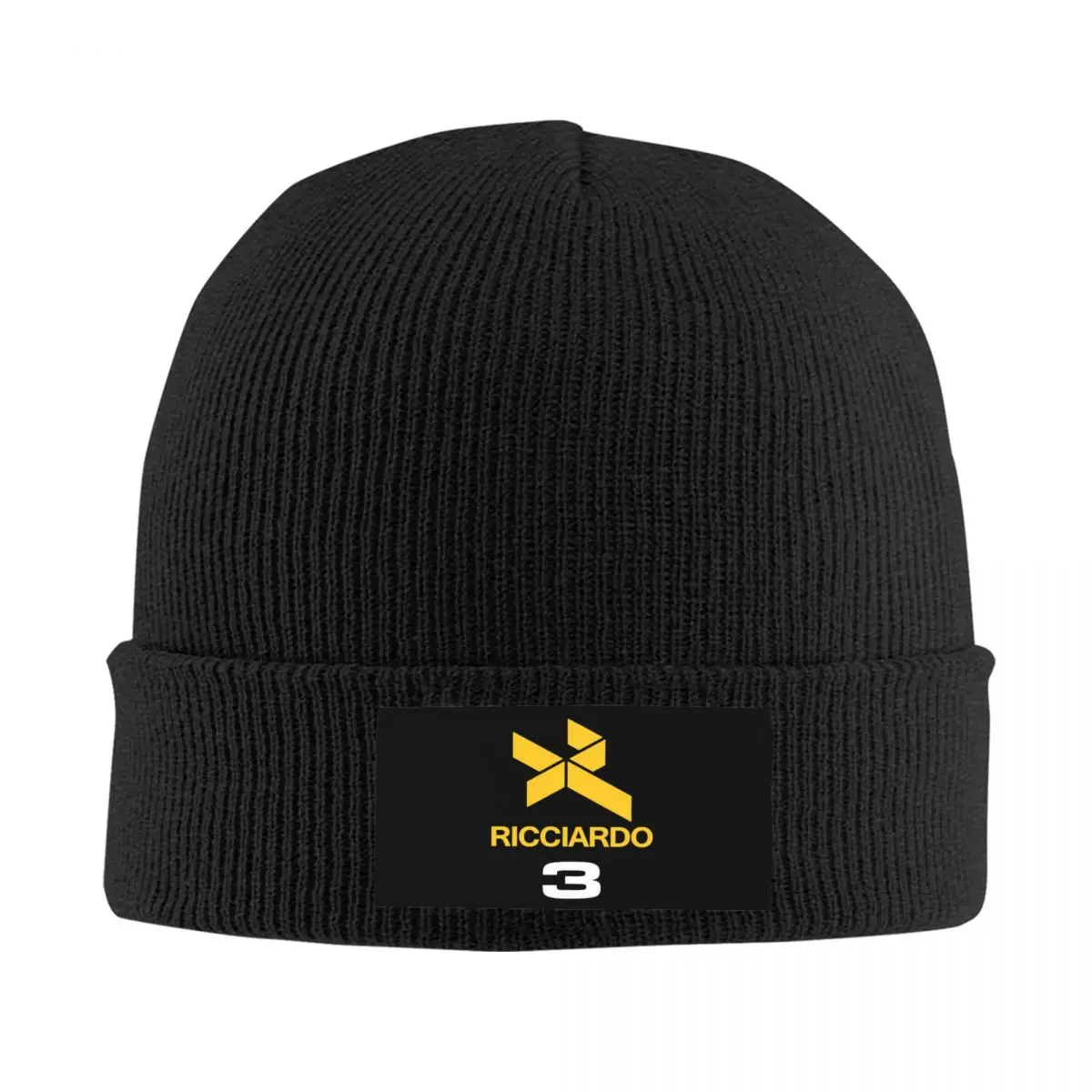 

Ricciardo Number 3 Skullies Beanies Caps Unisex Winter Warm Knit Hat Street Adult Sports Car Racing Bonnet Hats Outdoor Ski Cap