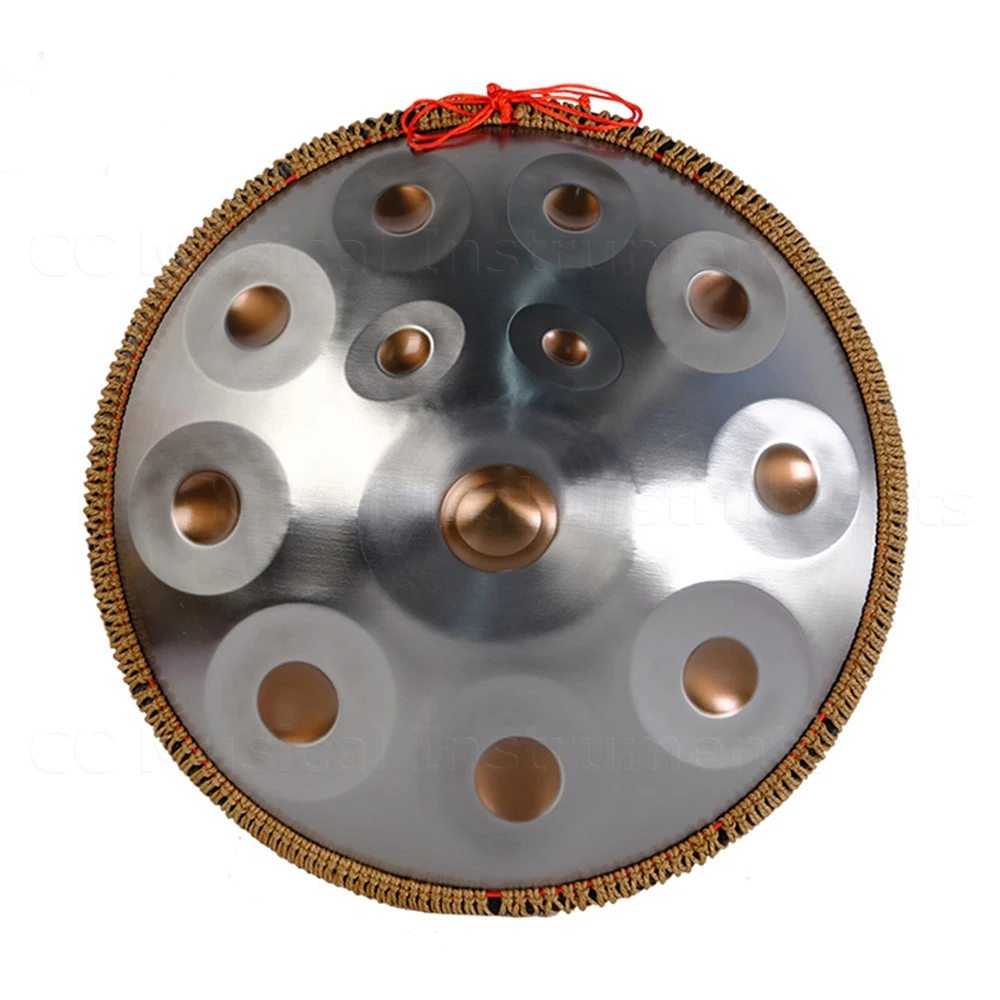Steel Tongue Drums for Yoga Meditation, Musical Percussion Instruments Gift, D Minor, 14 Notes, 432Hz, 440Hz, 22 Inch