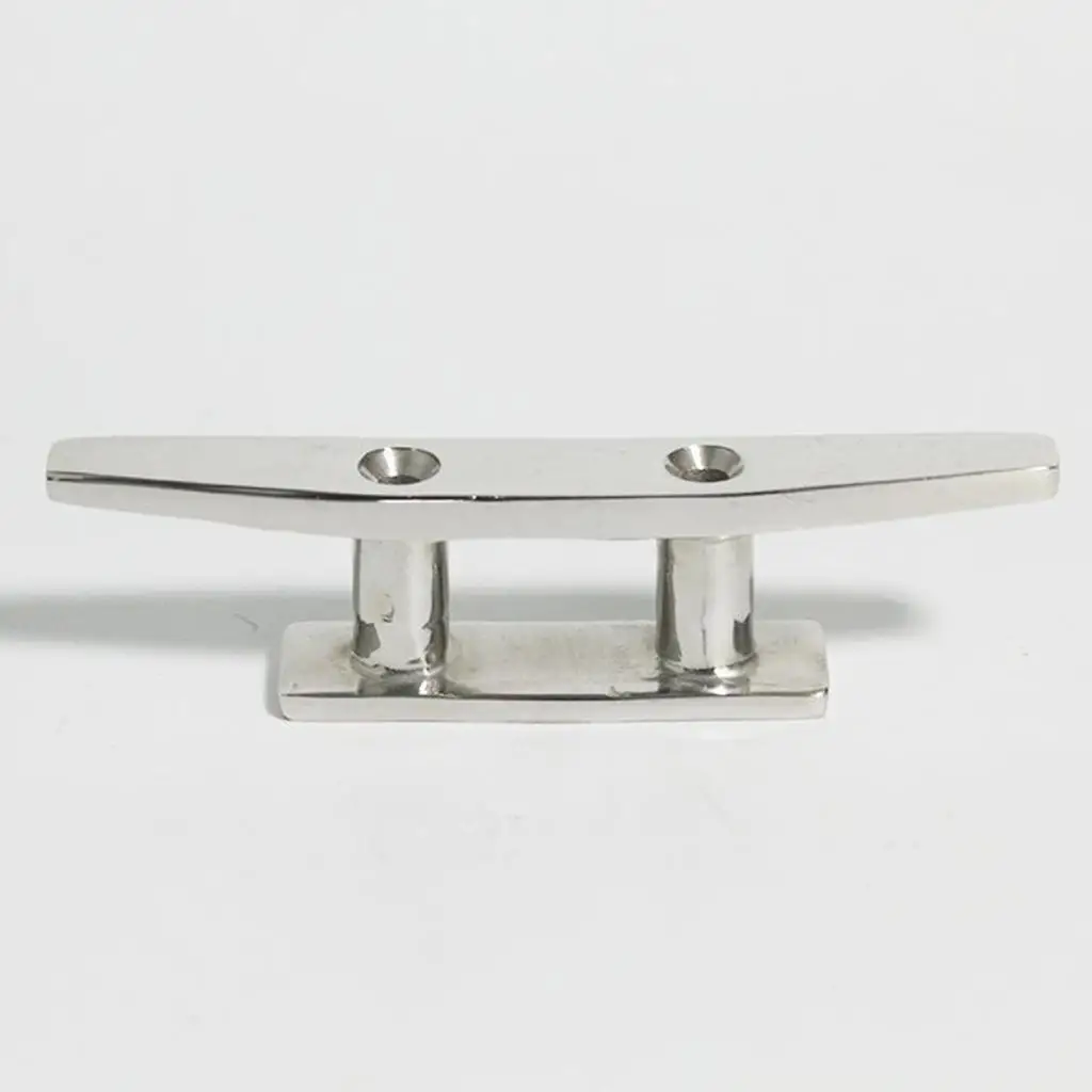 

316 Stainless Steel Marine Yachat Cleat Low Flat Cleats , 150mm, two holes,