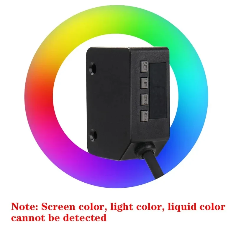 LX101 Color Code Sensor Label Sensor Photoelectric Contrast Sensor 12-24V DC Dig