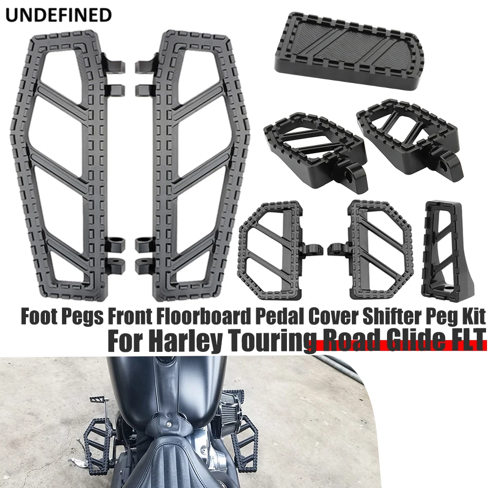 

Riot Foot Peg Front Floorboard Pedal Cover Shifter Peg Kit for Harley Touring Road Glide FLT 86-2022 Softail FL 86-2017 Dyna FLD