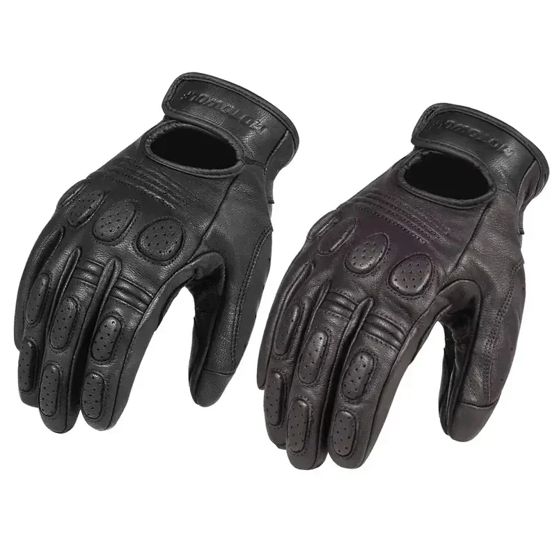 

Leather Gloves Motorcycle Gloves Men Woman Touch Screen Breathable Moto Racing Riding Motorbike Protective Gear Motocross Gloves