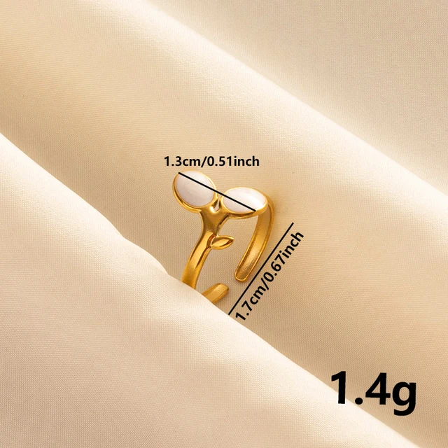 88297-3071ee.jpg Bagues ouvertes bohème en émail blanc, couleur or, luxe, irrégulier, en acier inoxydable, réglable, bijoux de charme pour femmes, cadeaux