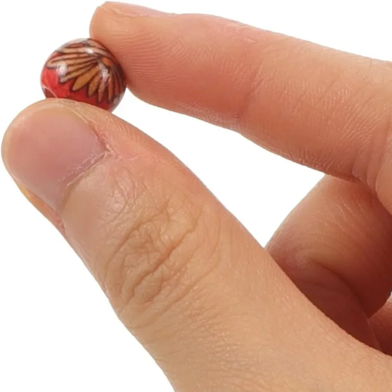 DIY Retro Wood Beads String Vintage Bracelet Pendant Braid Beading Handicrafts Dirty Braid Wooden Woven Bead Jewelry Accessories