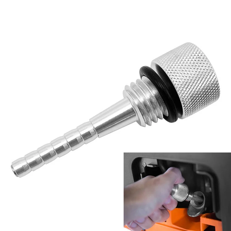 -ABGQ 알루미늄 마그네틱 딥스틱 Predator 3500W 인버터 엔진용 마그네틱 딥스틱(O-링 포함) - 실버