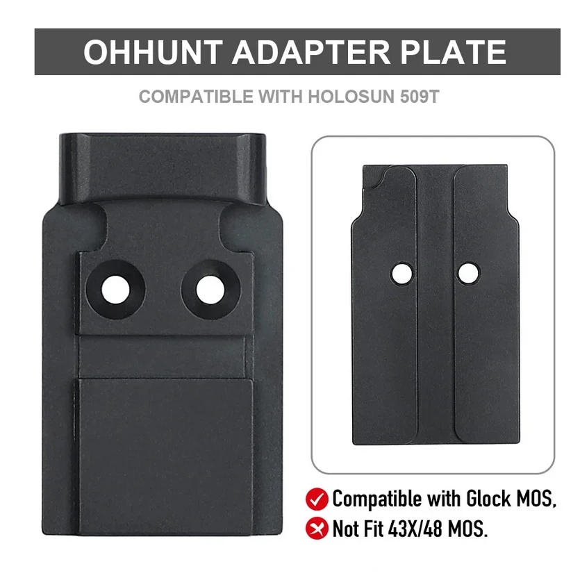 509T用モデル17 19 MOSと互換性のあるレッドドット取り付けアダプター