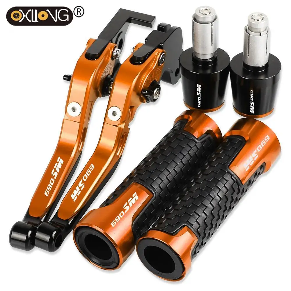 

Motorcycle Brakes Tie Rod Handbrake Brake Clutch Levers Handlebar Hand Grips ends 690SM For 690SM 2007-2008