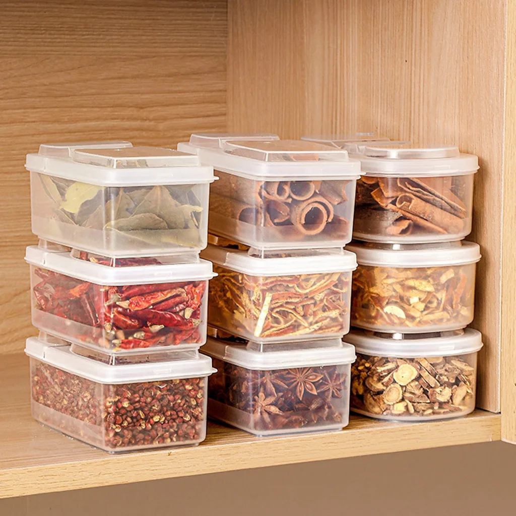 Food Storage Box Airtight Food Storage Containers Kitchen Accessories  Organizer Food Sealed Box Stackable Plastic Box With Lids - Storage Boxes &  Bins - AliExpress