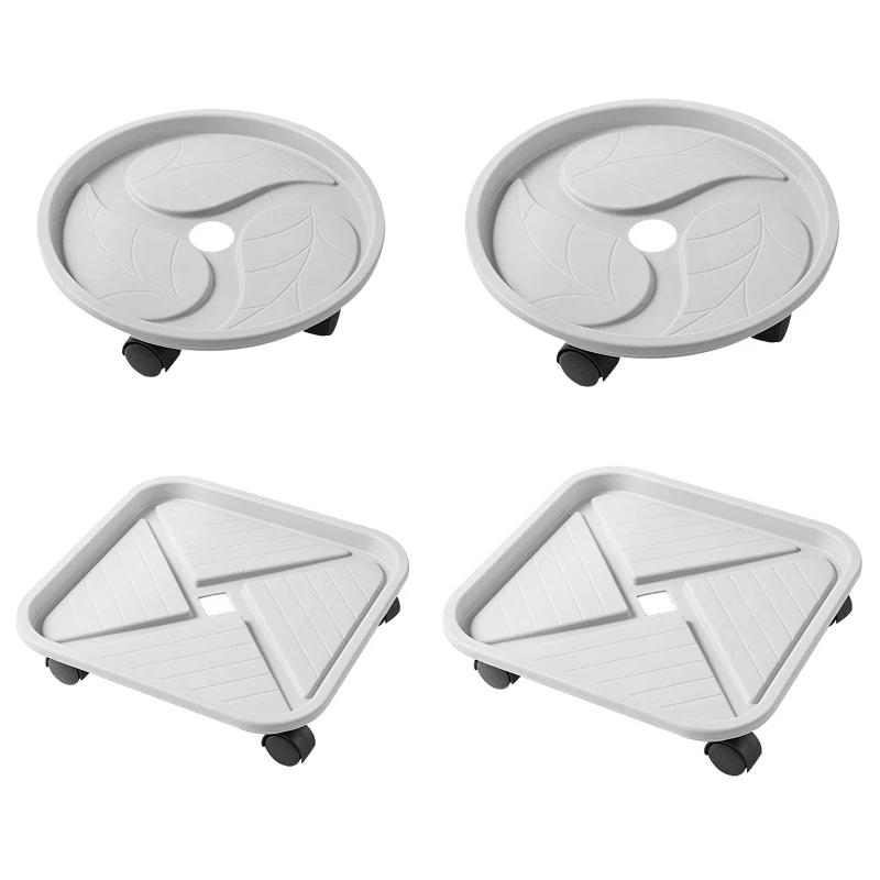 

Heavy Duty Flower Pot Holder with Rollers for Patio Durable Gardening Supplies