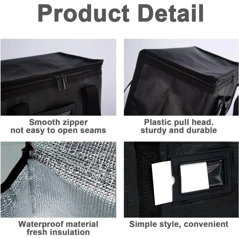 Insulated Foldable Thermal Bag for Food Delivery and Groceries