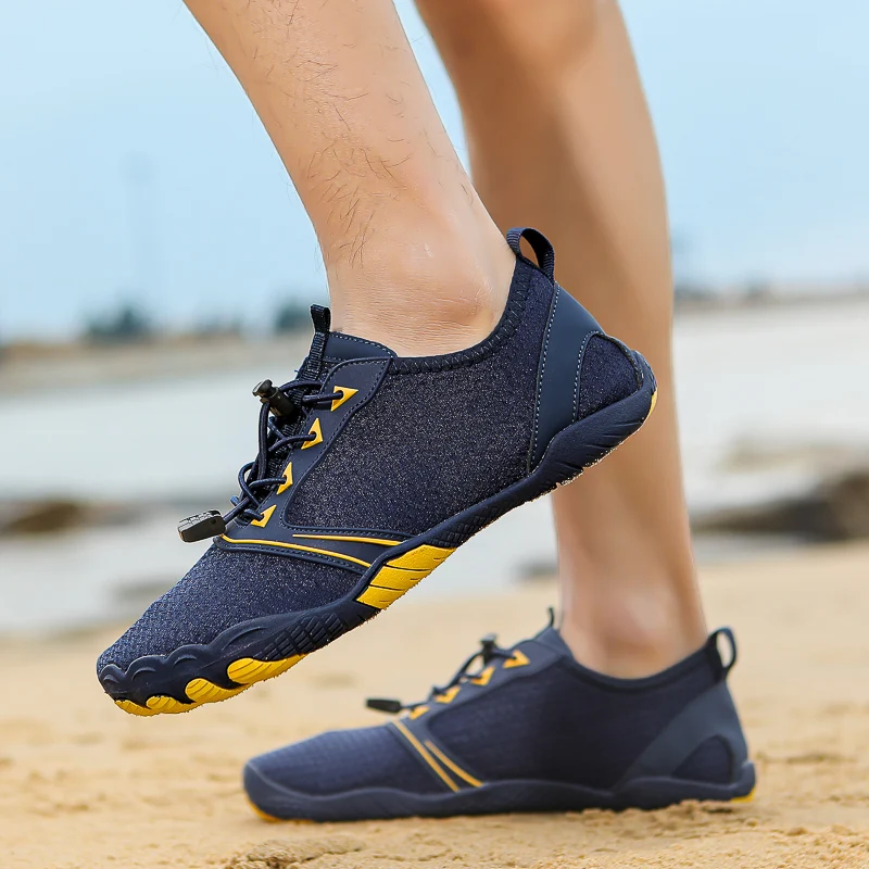 Summer Quick-Dry Water Shoes for Men and Women, Beach Shoes, Non-Slip, Cut-Resistant, Suitable for Surfing, Drifting, Fishing, Pure White Water Park Shoes, Gym, Indoor Running, Cross-Training, Yoga