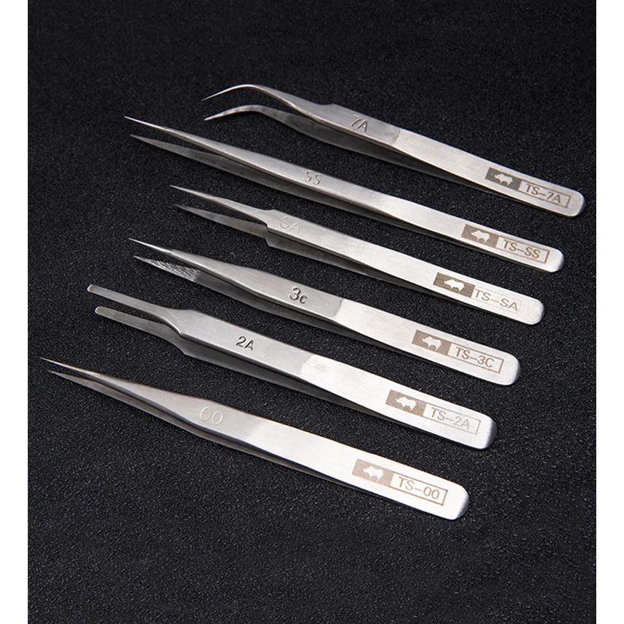Japan RHINO TS-00 TS-2A TS-3C TS-7A TS-SA TS-SS Tweezers for Watch Mobile Phone Electronics Jewelry Repair Hand Tools precision tweezers,esd anti static tweezers,soldering tweezers,phone repair tweezers