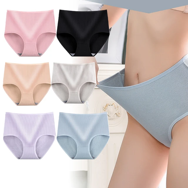 Plus Size High Waist Briefs 8pcs Women Panties Soft Breathable Lingerie - Image 2
