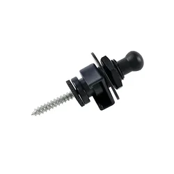Heavy Duty Metal Guitar Strap Lock Button (Black)