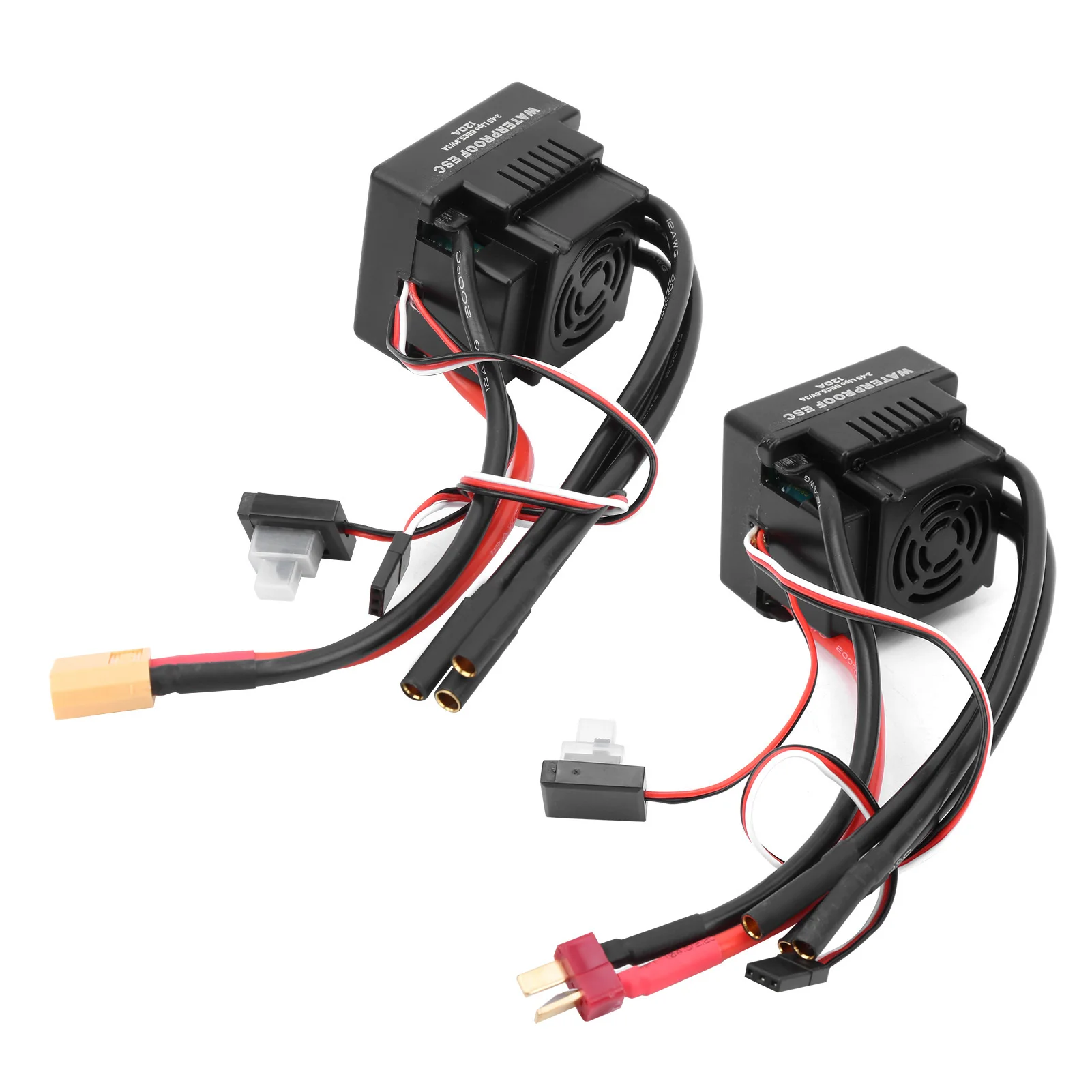 브러시리스 ESC 전자 속도 컨트롤러 120A 방수 브러시리스 ESC 전자 속도 컨트롤러 액세서리 1/8 RC 자동차에 적합