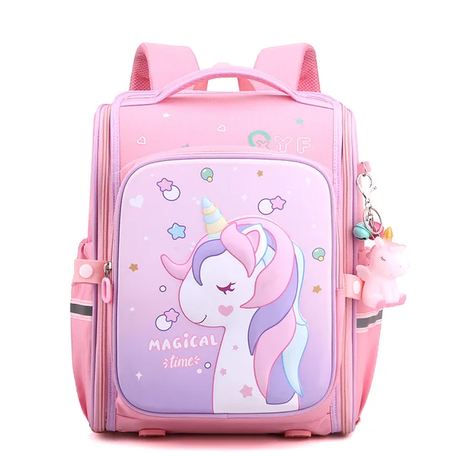 New Girl Unicorn Pinky Star Waterproof School Bags | Unilovers