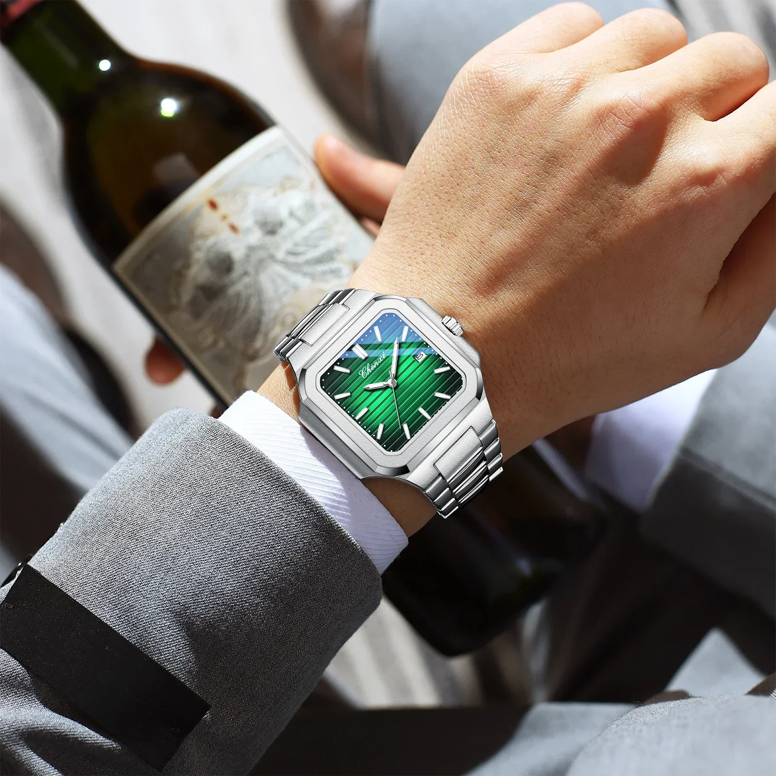 CHENXI رجال الأعمال مضيئة فاخرة ساحة كوارتز حركة س...