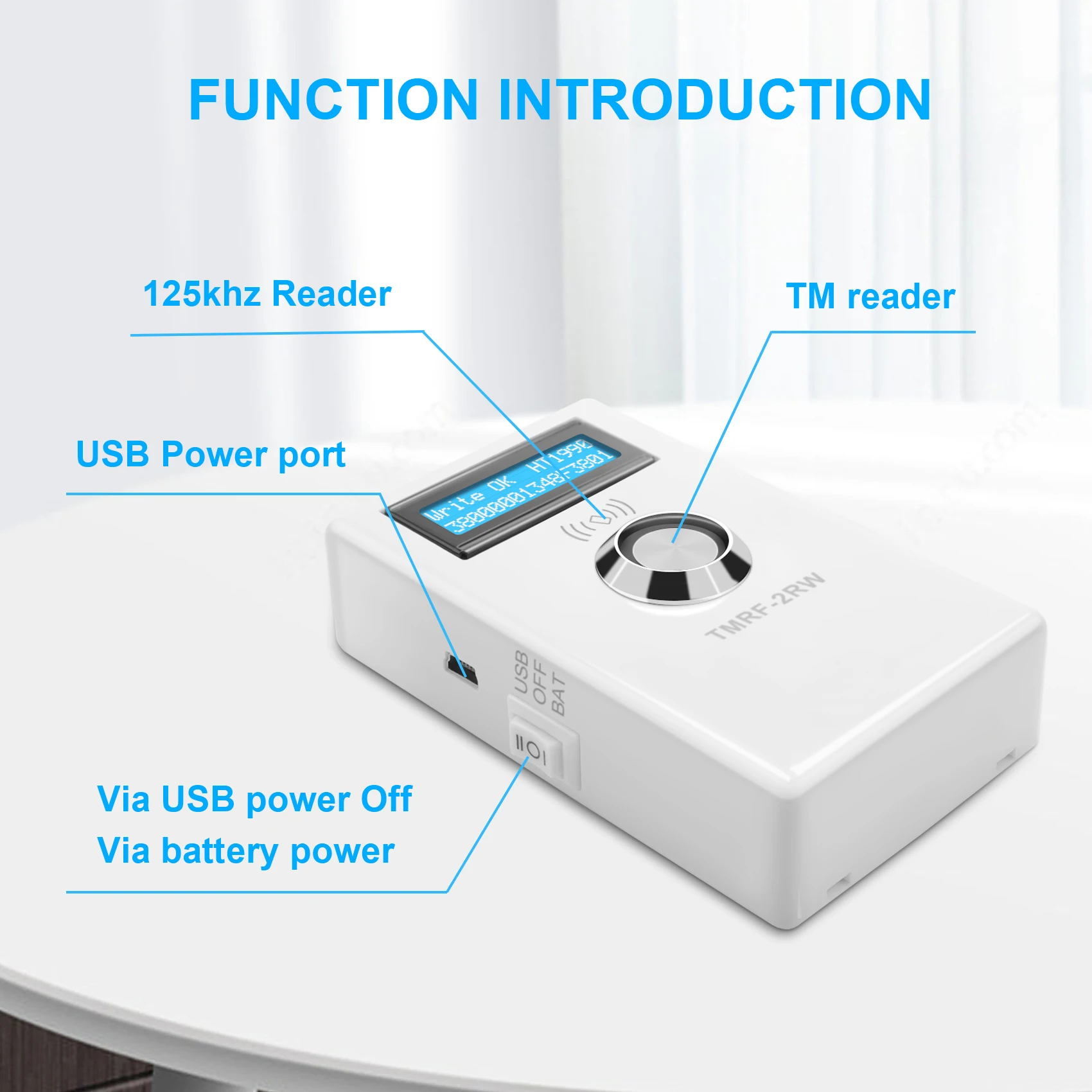 AEE1-TMRF-2RW 아이버튼 프로그래머 DS1990A 복제기 클로너 복사기 125Khz RFID 리더 라이터 RW1990 키 토큰 T5577 RFID