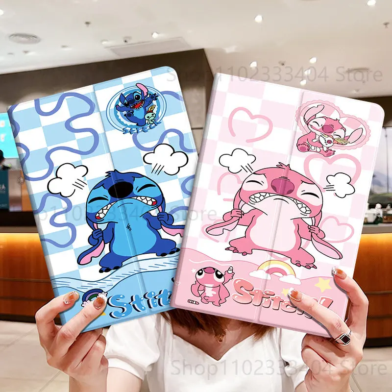 Disney Stitch Angel Tablet Case For Samsung T350 T355c T513 T518 S8