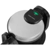 Stainless Steel Rotary Waffle Maker with Flip Handle Evenly Cooked Belgian Waffles Indicator Lights Compact Design Nonstick 5