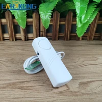 เครื่องตรวจจับน้ํารั่วทันที 90dB Alarm Flood Sensor 1M สาย Audio Alert แบตเตอรี่ขับเคลื่อนสําหรับท่อ/ชั้น/ห้องครัว/ห้องน้ํา 5