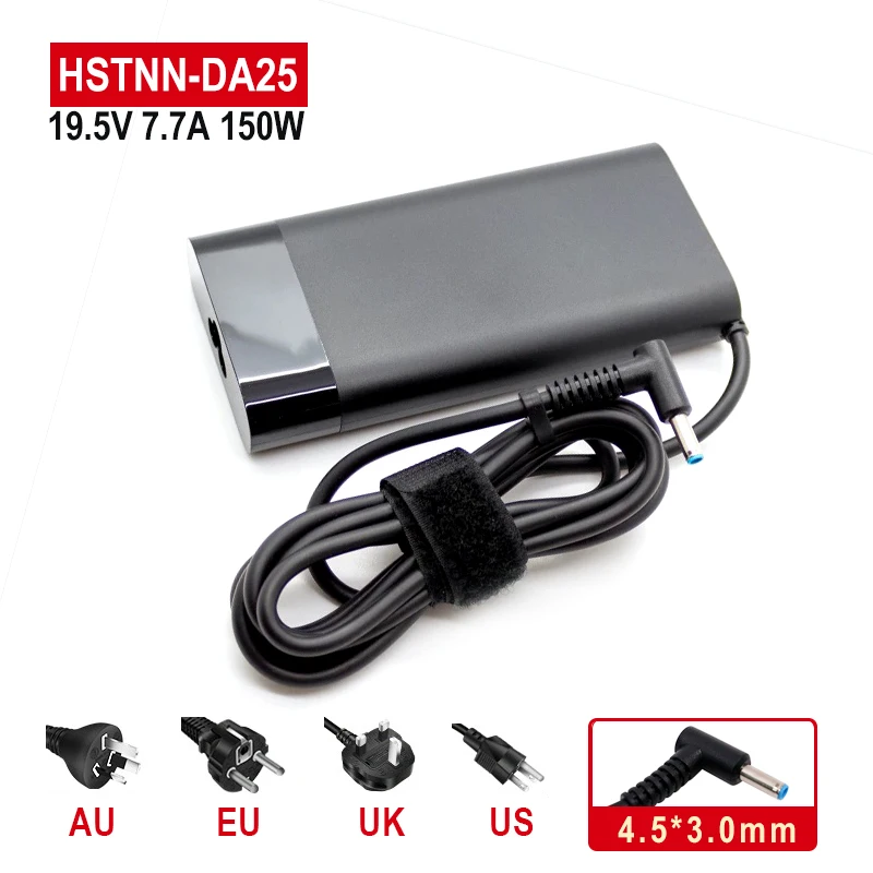 Зарядное устройство для ноутбука HP Pavilion Gaming 15 15-CX0020CA 17 17-AN001CA, 19,5 в, 150 А, Вт