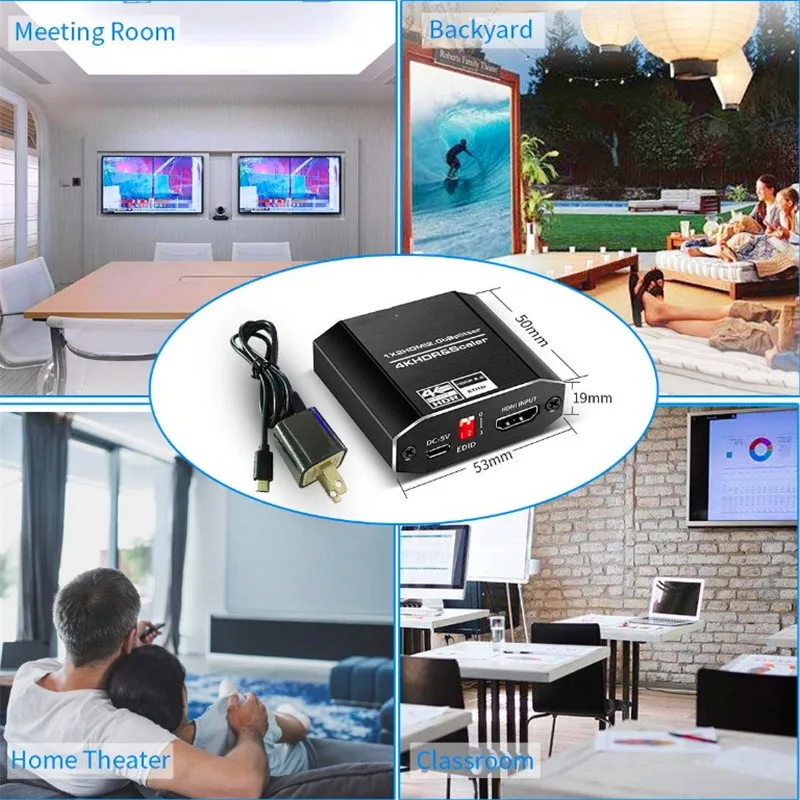 HDMI 2.0 ø, PS4 ο Į  HDCP 2.2 , HDR 1x2, 4K @ 60Hz, 1 to 2 HDMI ÷ ø, 1 in 2 out