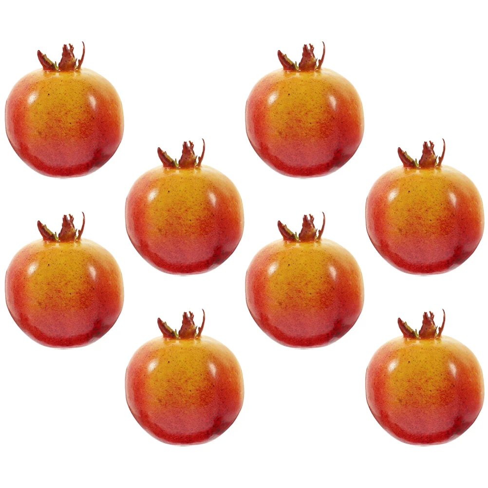 

8 Pcs Photo Accessory Pomegranate Foam Fruit Figurines Decorations Artificial Fruits for Lifelike Ornaments