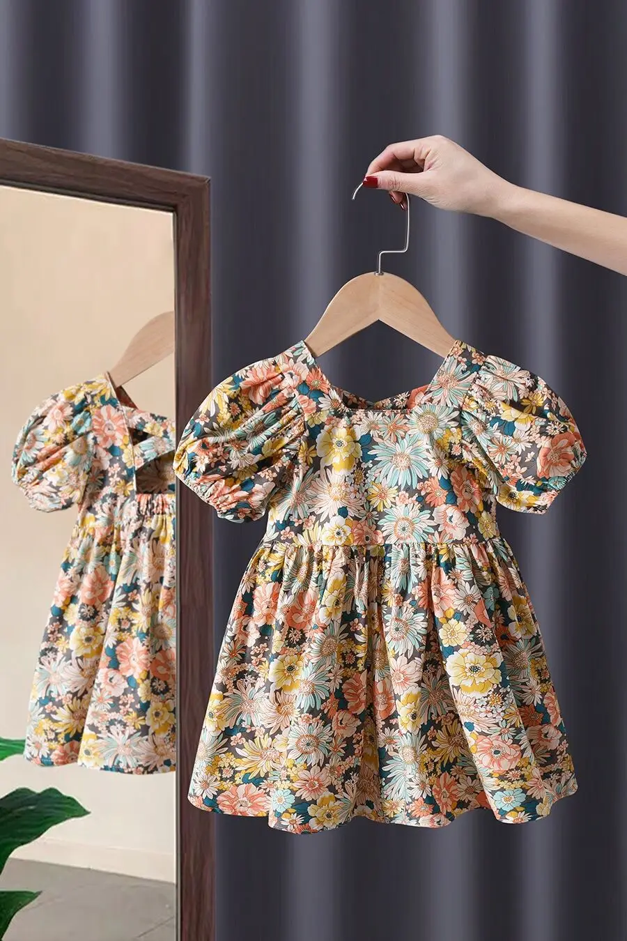 Girls Casual Dresses Back Hollowing Sleeveless Dress Toddler Girl Clothes Summer Dress Chinese Traditional Dress for Girls