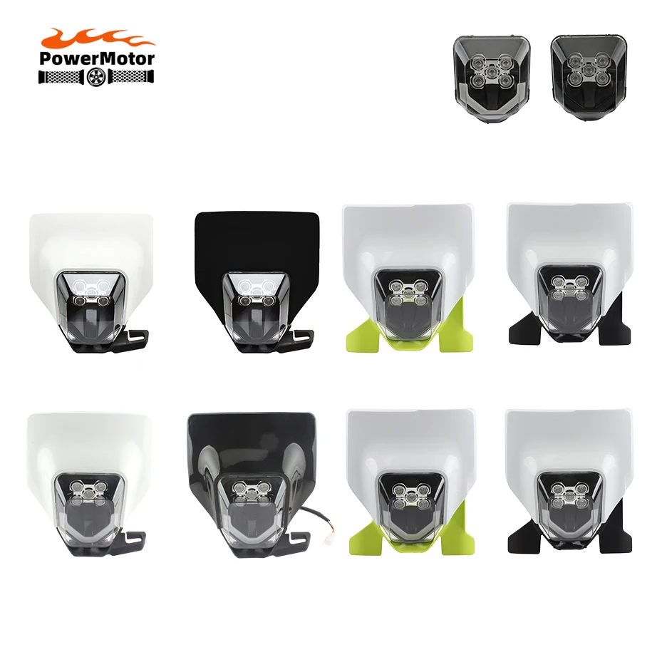 Motocross Motorcycle Headlight LED Plate For Husqvarna TE TC FE FC 150 ...