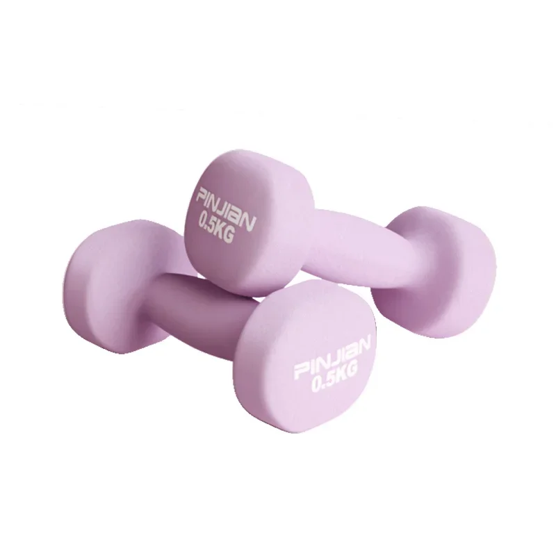 1pcs/2Pcs 1kg Women's Dumbbell Neoprene Dumbbell Fitness Equipment Arm Muscle Training Bodybuilding For Women Fitness Equipment