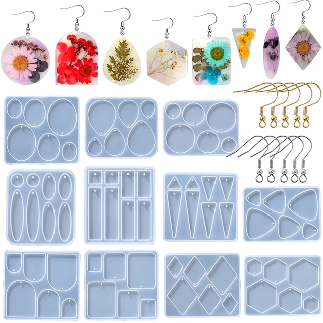 Silicone Molds Epoxy Resin Jewelry  Resin Silicone Mold Earrings - New  Transparent - Aliexpress