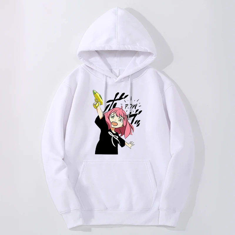 

SPY X Family Anime Kawaii Hoodies Mens Sweatshirts Girl Anya Forger Winter Pullover Casual Oversize Hooded Moletom Sportswear