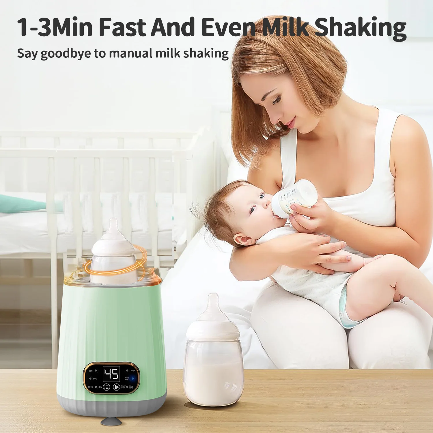 Intelligent Electric Milk Shaker 1pc Automatic Thermostat Brewing Integrated Milk Warmer Thanksgiving Day Gift