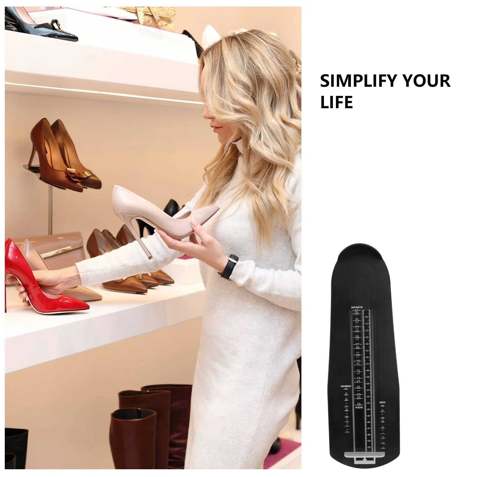 Foot Device Measuring Measure Size Adults Gauge Sizer Feet Ruler Shoes Home Kids Family Measurer Us foot measuring ruler
