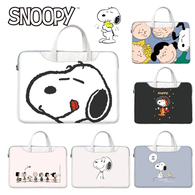 Bolsa para ordenador portátil Snoopy, maletines para portátil de